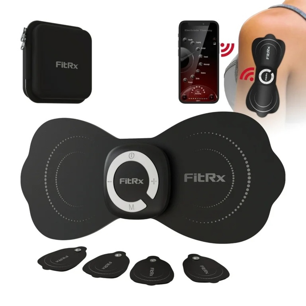 FitRx Electrode Rechargeable Wireless TENS Unit Muscle Stimulator Massager NWT